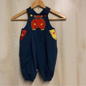 Vintage Hippo Overalls Size 9 Months